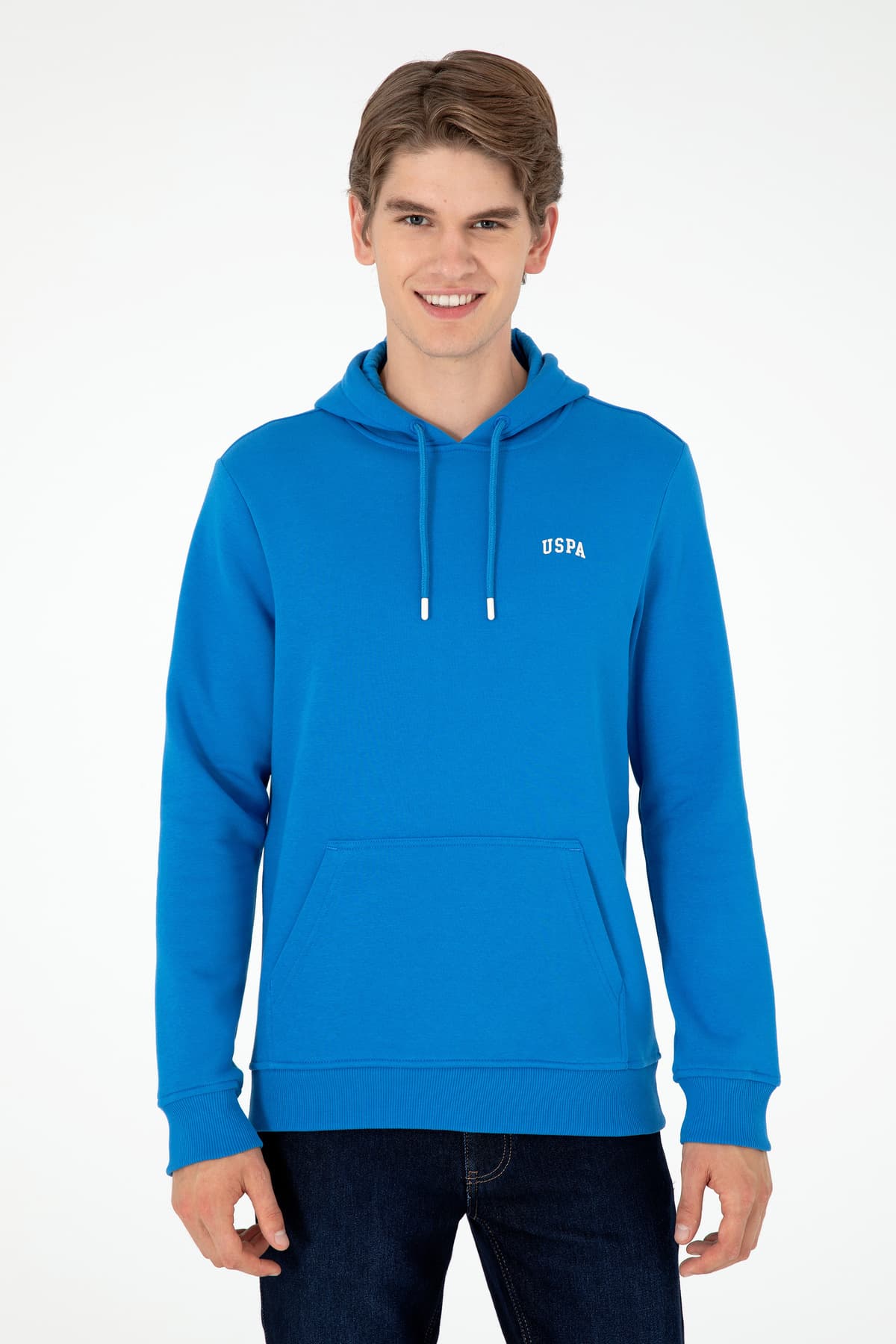 سویشرت کلاهدار مردانه U.S. Polo Assn. آبی کبالتی داخل کرکدار مدل 50295176-VR077 سویشرت کلاهدار مردانه U.S. Polo Assn. آبی کبالتی داخل کرکدار مدل 50295176-VR077