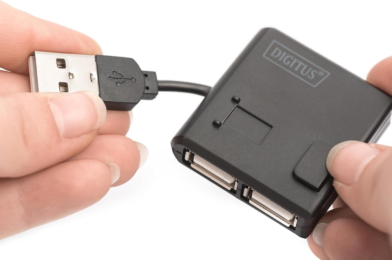 هاب USB 2.0 پرسرعت DIGITUS 4 پورت همراه کابل USB مدل DA-70217 هاب USB 2.0 پرسرعت DIGITUS 4 پورت همراه کابل USB مدل DA-70217