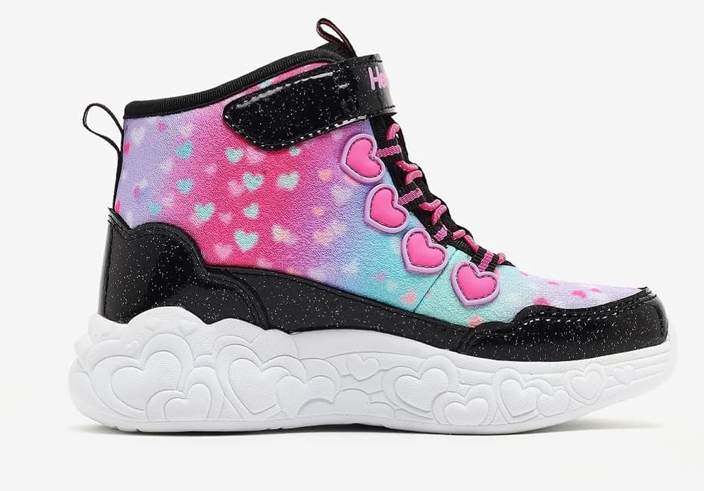 بوت دخترانه Skechers مشکی چراغدار Eternal Heart Lights مدل 303262L BKMT بوت دخترانه Skechers مشکی چراغدار Eternal Heart Lights مدل 303262L BKMT