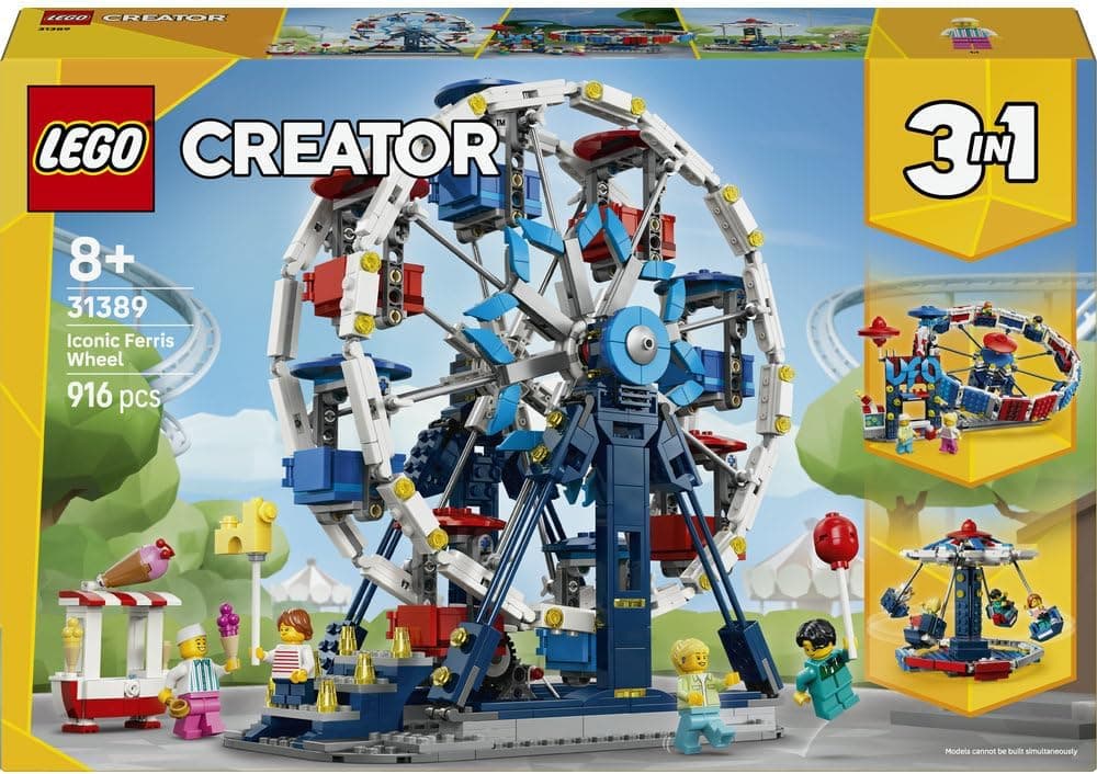 لگو Creator 3in1 Iconic Ferris Wheel مدل 31389 لگو Creator 3in1 Iconic Ferris Wheel مدل 31389