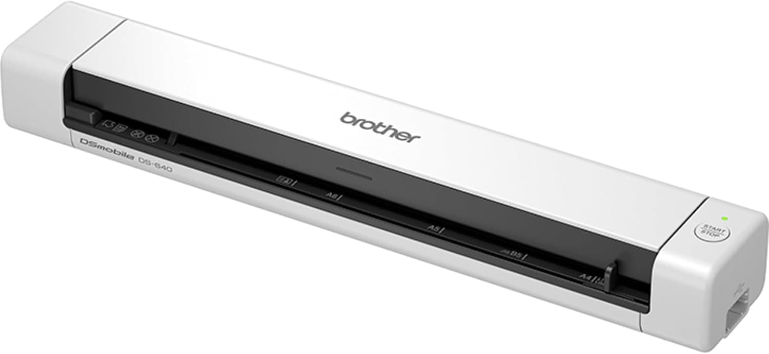 اسکنر اسناد قابلحمل Brother مدل DS-640، DSMobile، USB 3.0، 15PPM، A4، سفید، همراه با کابل Micro USB اسکنر اسناد قابلحمل Brother مدل DS-640، DSMobile، USB 3.0، 15PPM، A4، سفید، همراه با کابل Micro USB