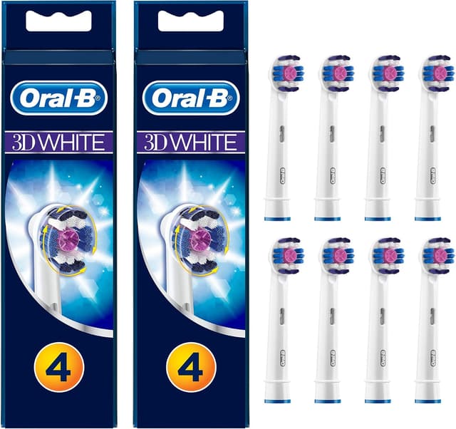 سری یدکی مسواک Oral-B 3D White، 8 عدد سری یدکی مسواک Oral-B 3D White، 8 عدد