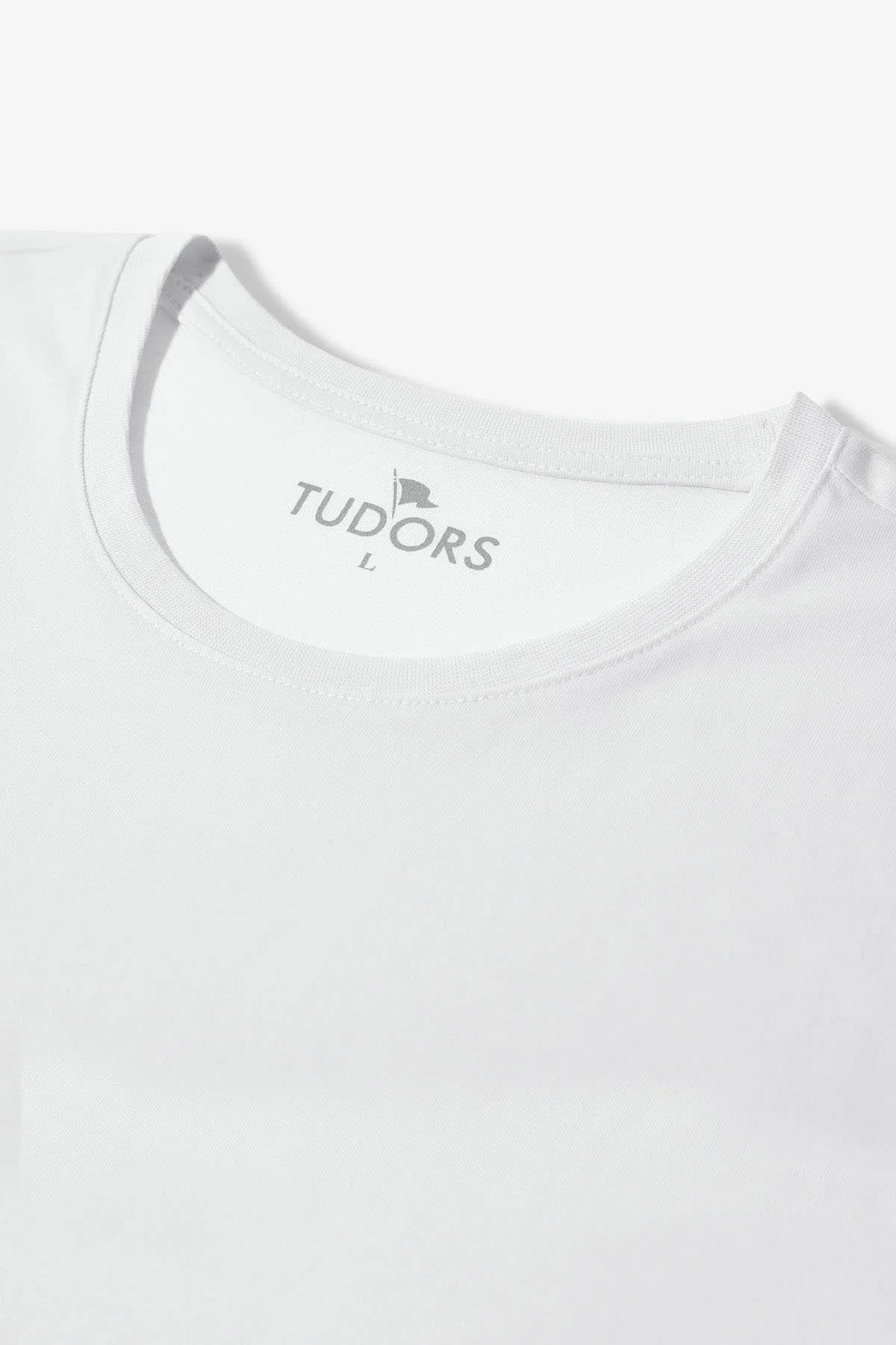 تیشرت یقهگرد یونیسکس Tudors سفید فیت جذب پنبه ۱۰۰٪ بسته 5 عددی تیشرت یقهگرد یونیسکس Tudors سفید فیت جذب پنبه ۱۰۰٪ بسته 5 عددی