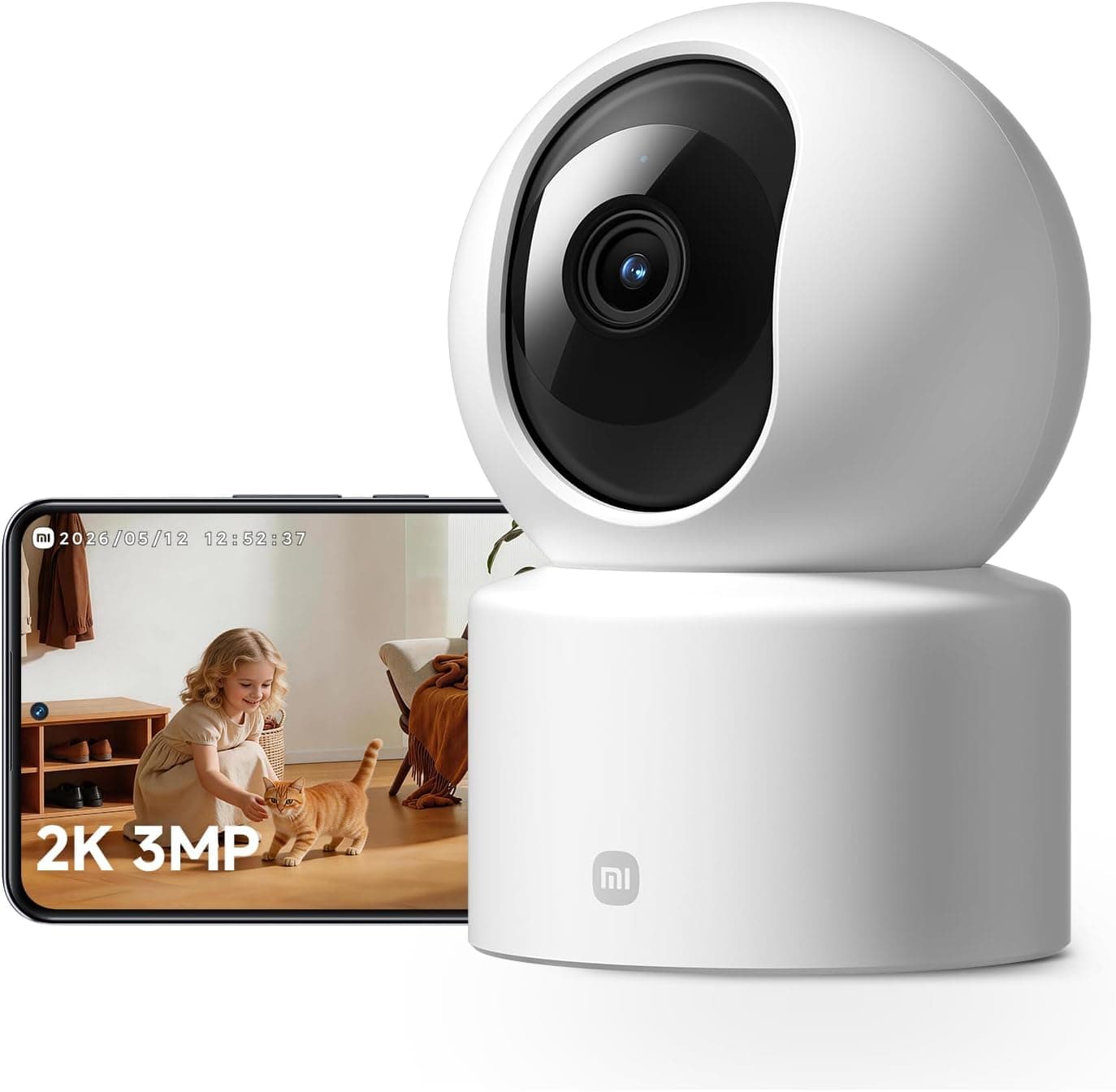 دوربین امنیتی داخلی Xiaomi مدل C301 با وضوح 2K 3MP و Wi-Fi برای Mi Home App دوربین امنیتی داخلی Xiaomi مدل C301 با وضوح 2K 3MP و Wi-Fi برای Mi Home App