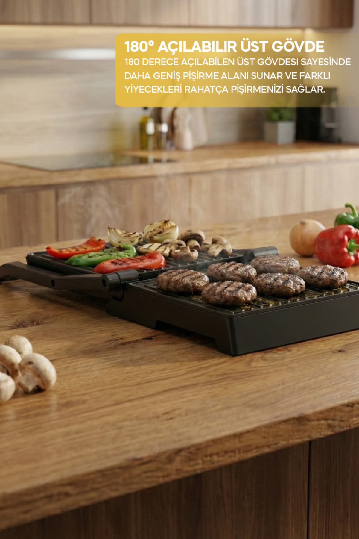 دستگاه گریل و توست Sinbo 1000W صفحه ضدچسب باز شونده 180° مدل SSM-2594 دستگاه گریل و توست Sinbo 1000W صفحه ضدچسب باز شونده 180° مدل SSM-2594