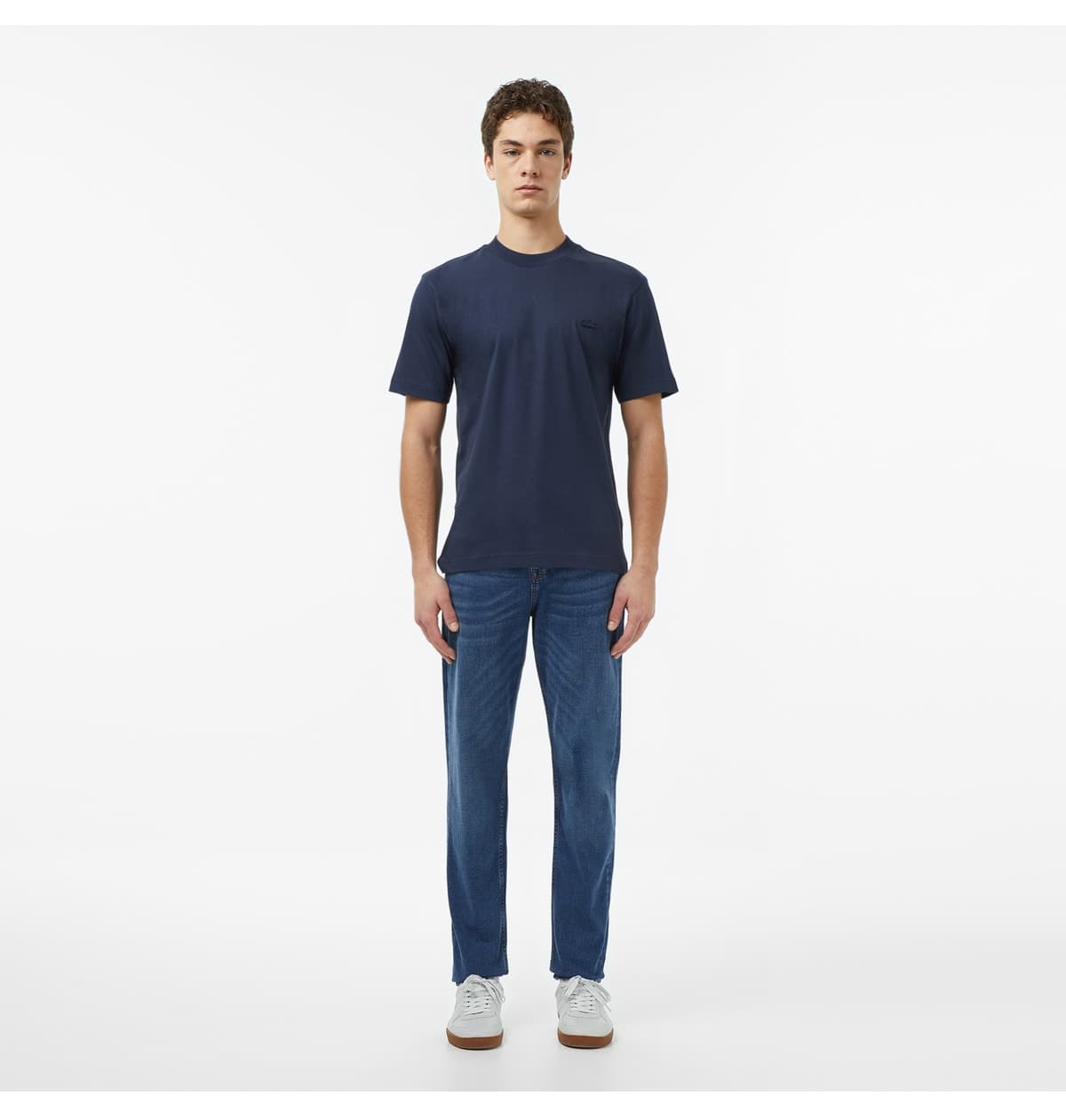 تیشرت مردانه Lacoste فیت ریلکس یقه گرد لاجوردی تیشرت مردانه Lacoste فیت ریلکس یقه گرد لاجوردی