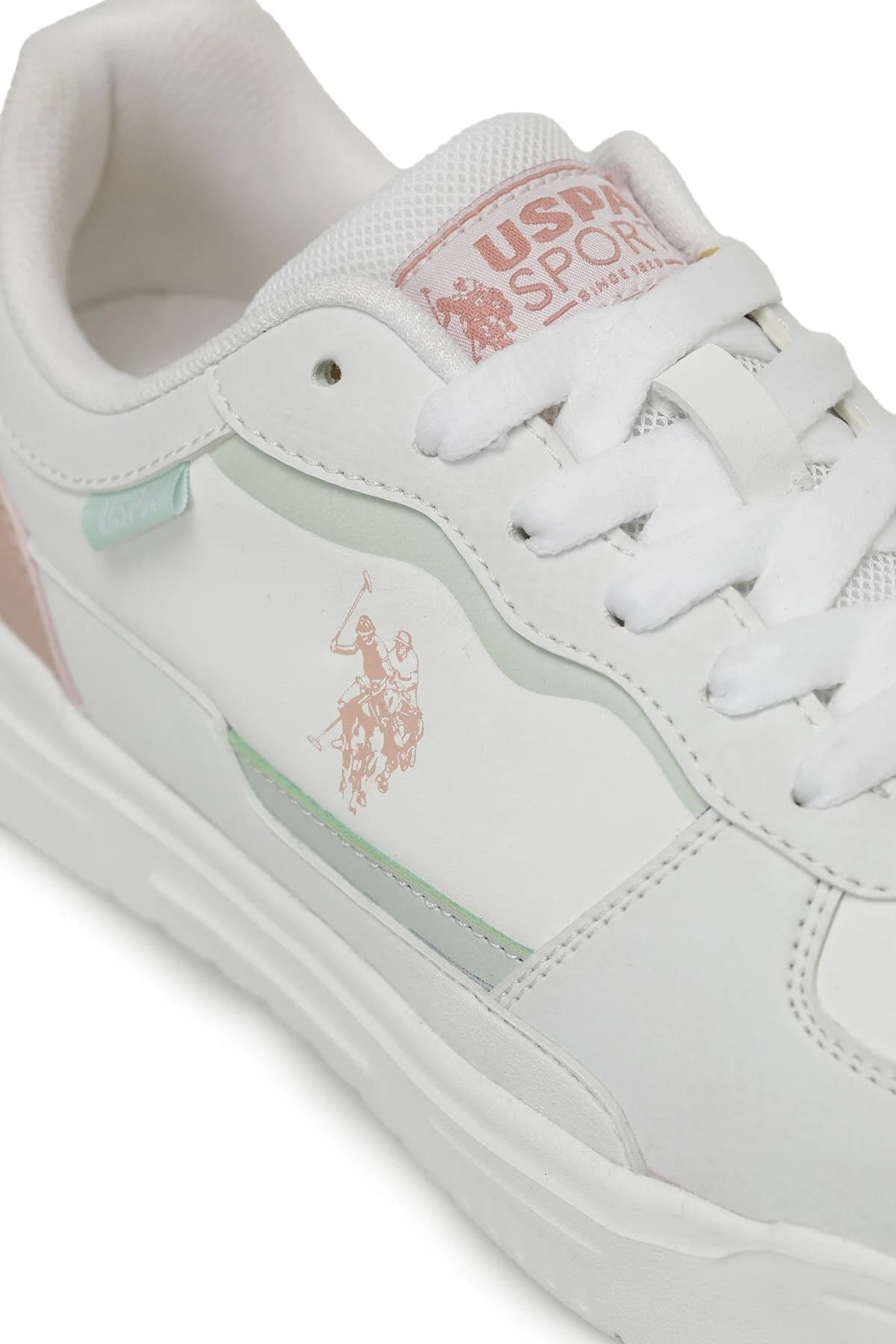 کفش اسنیکر زنانه U.S. Polo Assn. سفید مدل HOOD 6FX کفش اسنیکر زنانه U.S. Polo Assn. سفید مدل HOOD 6FX