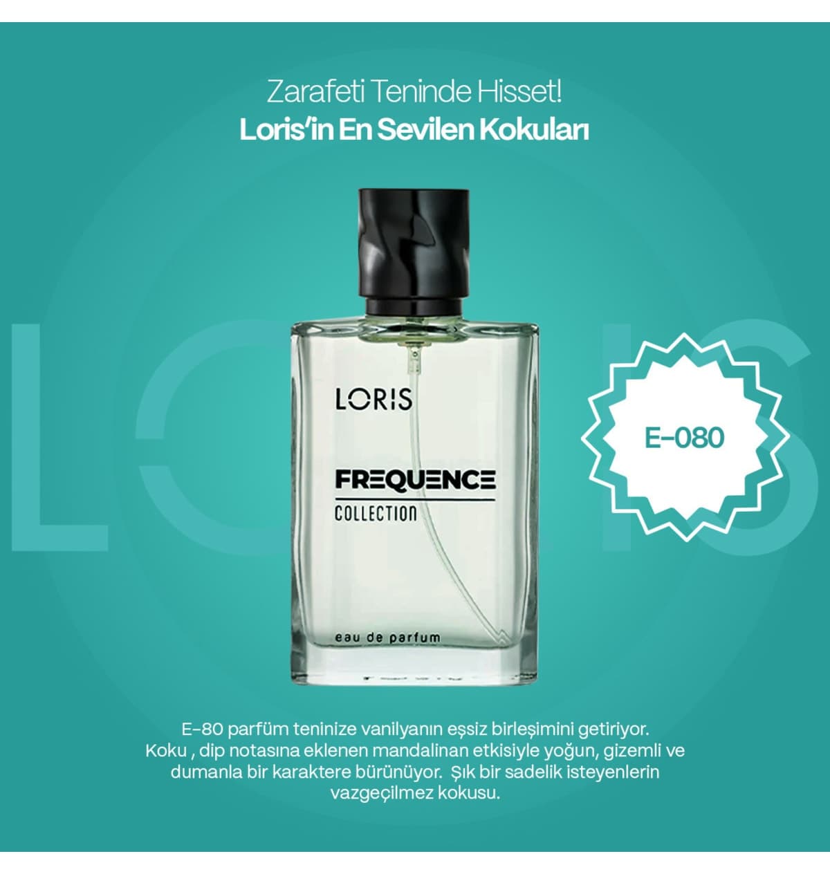 ادوپرفیوم مردانه Loris رایحه میوه و مرکبات مدل E-80 Frequence 50 ml ادوپرفیوم مردانه Loris رایحه میوه و مرکبات مدل E-80 Frequence 50 ml