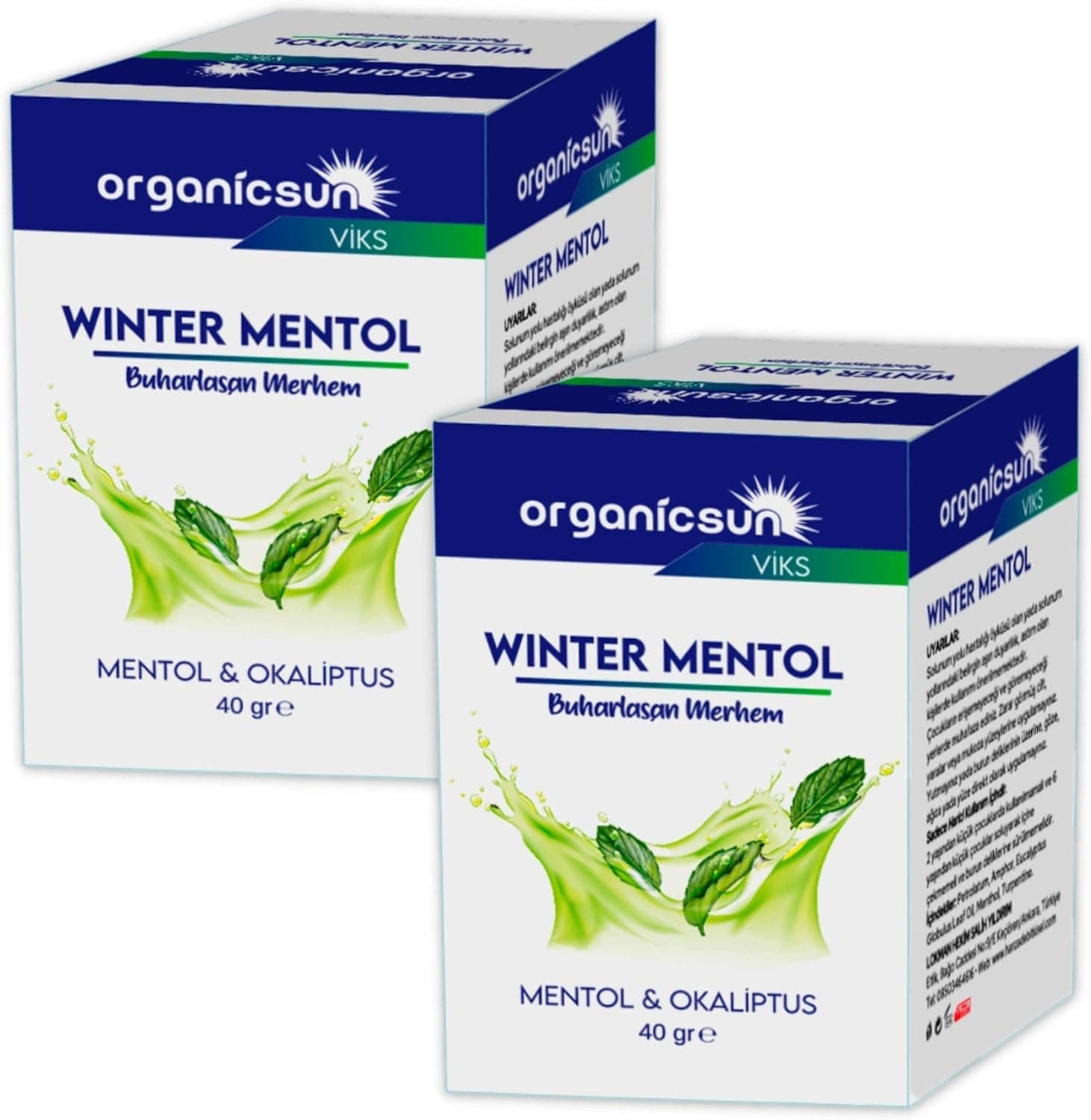 مرهم بخارشونده Organicsun Viks با منتول و اوکالیپتوس Winter Mentol 40 گرم مرهم بخارشونده Organicsun Viks با منتول و اوکالیپتوس Winter Mentol 40 گرم