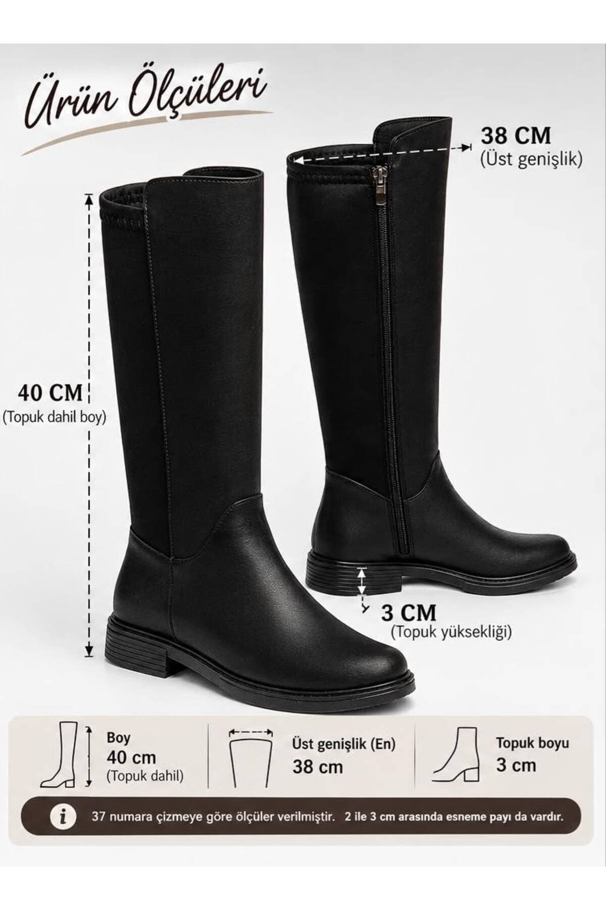 چکمه پارچهای تا زیر زانو Bilalim Shoes چکمه پارچهای تا زیر زانو Bilalim Shoes