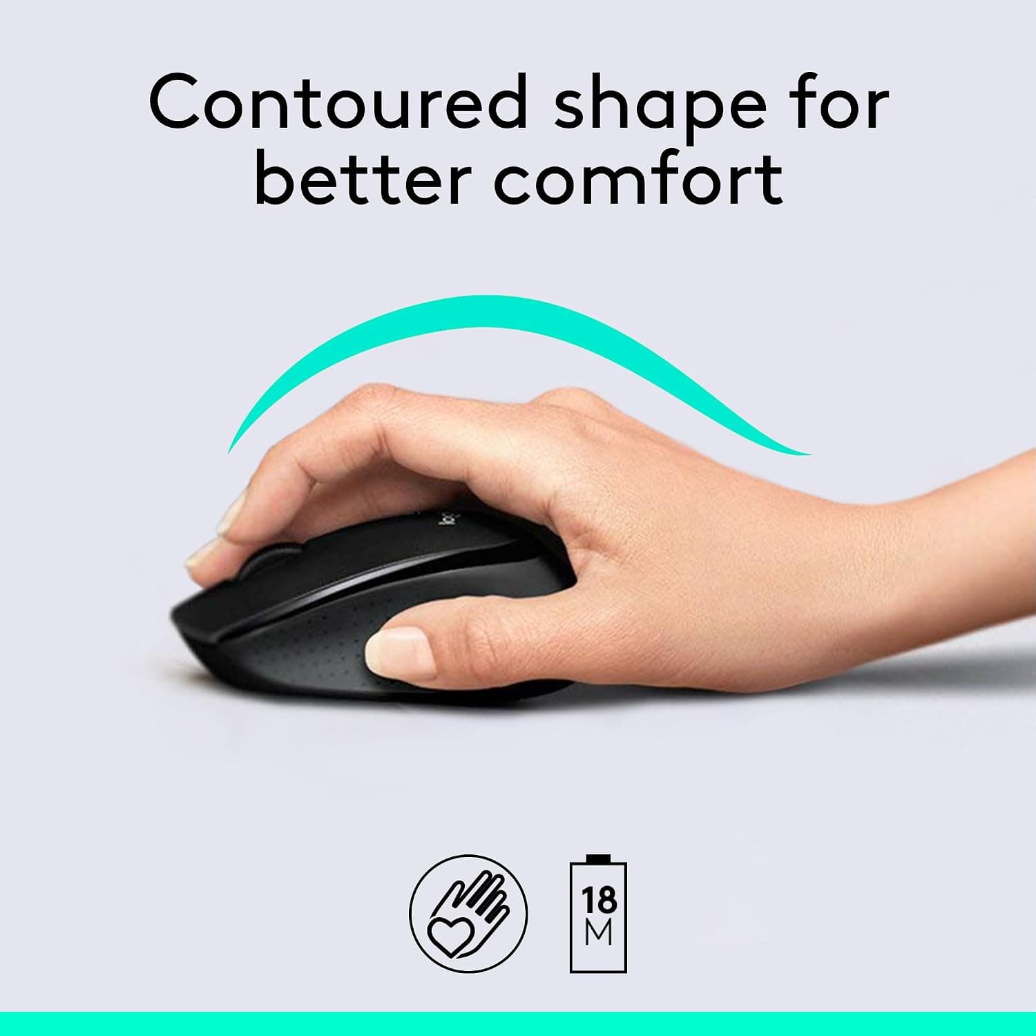ست کیبورد و ماوس بیسیم Logitech مدل MK345، کیبورد فولسایز، چیدمان عربی، مشکی ست کیبورد و ماوس بیسیم Logitech مدل MK345، کیبورد فولسایز، چیدمان عربی، مشکی