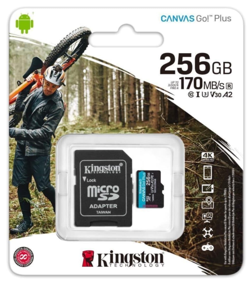 کارت حافظه microSD Kingston 256GB Canvas Go! Plus مدل SDCG3/256GB کارت حافظه microSD Kingston 256GB Canvas Go! Plus مدل SDCG3/256GB