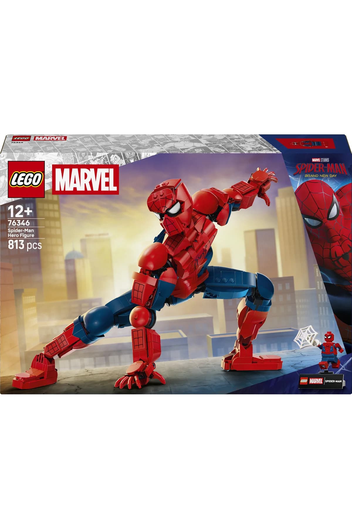 مجموعه ساختنی فیگور قهرمان Spider-Man از Marvel برای بالای ۱۲ سال لگو 813 قطعه مدل 76346 مجموعه ساختنی فیگور قهرمان Spider-Man از Marvel برای بالای ۱۲ سال لگو 813 قطعه مدل 76346