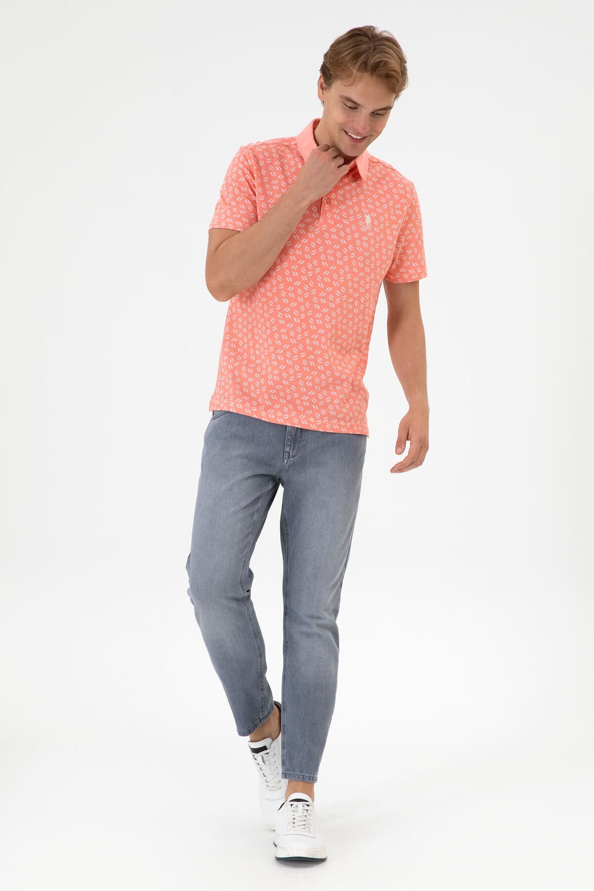 تیشرت مردانه U.S. Polo Assn. صورتی فیت معمولی یقه پولو مدل 50300385-VR041 تیشرت مردانه U.S. Polo Assn. صورتی فیت معمولی یقه پولو مدل 50300385-VR041