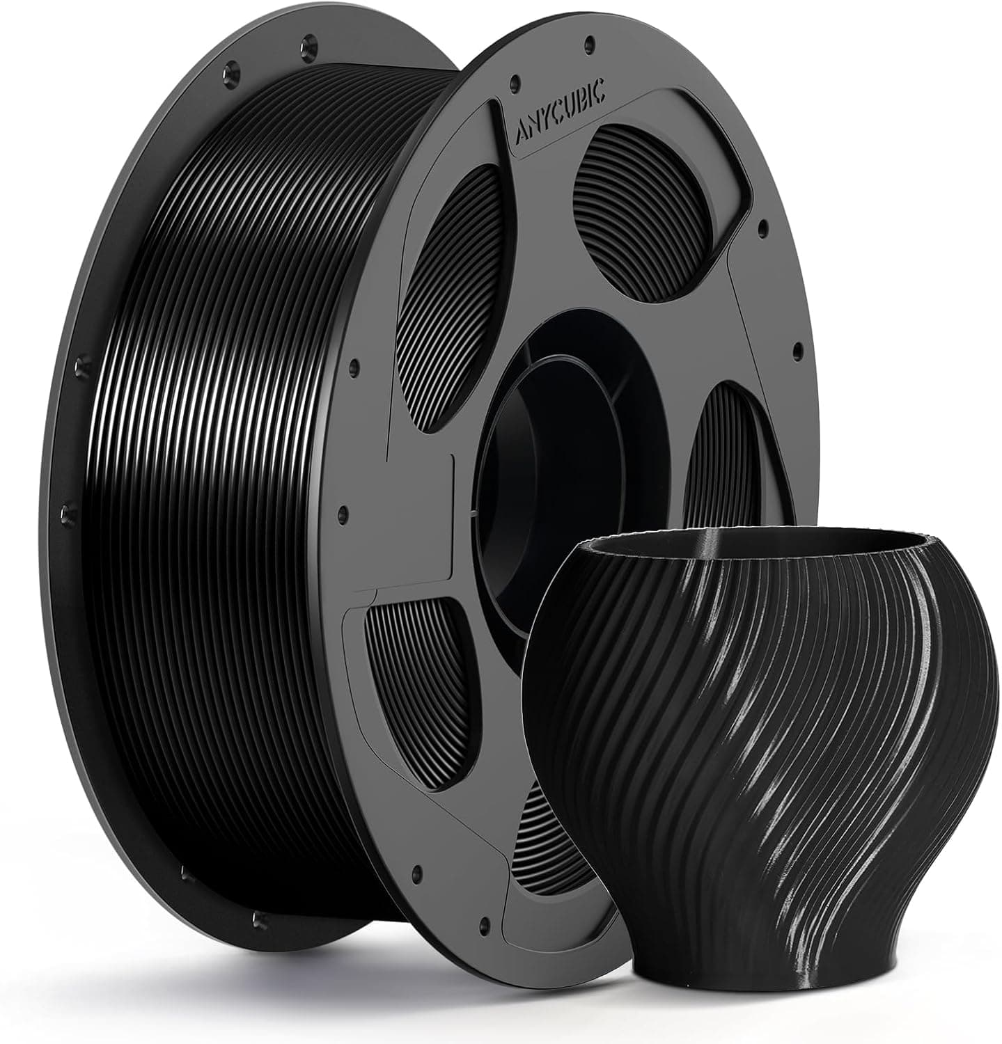 فیلامنت پرینتر سه بعدی PETG برند ANYCUBIC قطر 1.75mm مشکی 1kg فیلامنت پرینتر سه بعدی PETG برند ANYCUBIC قطر 1.75mm مشکی 1kg