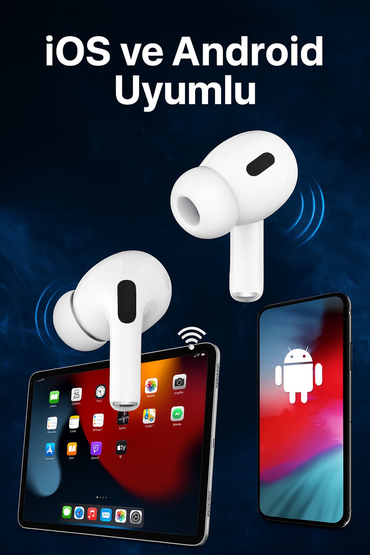 هندزفری بیسیم توگوشی Bluetooth سفید Heyplus سازگار با iOS و Android مدل 2.nesil Pro هندزفری بیسیم توگوشی Bluetooth سفید Heyplus سازگار با iOS و Android مدل 2.nesil Pro