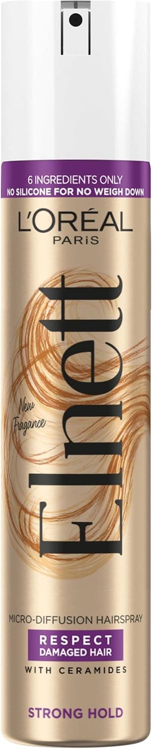 اسپری مو L'Oréal Paris Elnett برای موهای آسیبدیده تثبیت قوی 200 ml اسپری مو L'Oréal Paris Elnett برای موهای آسیبدیده تثبیت قوی 200 ml