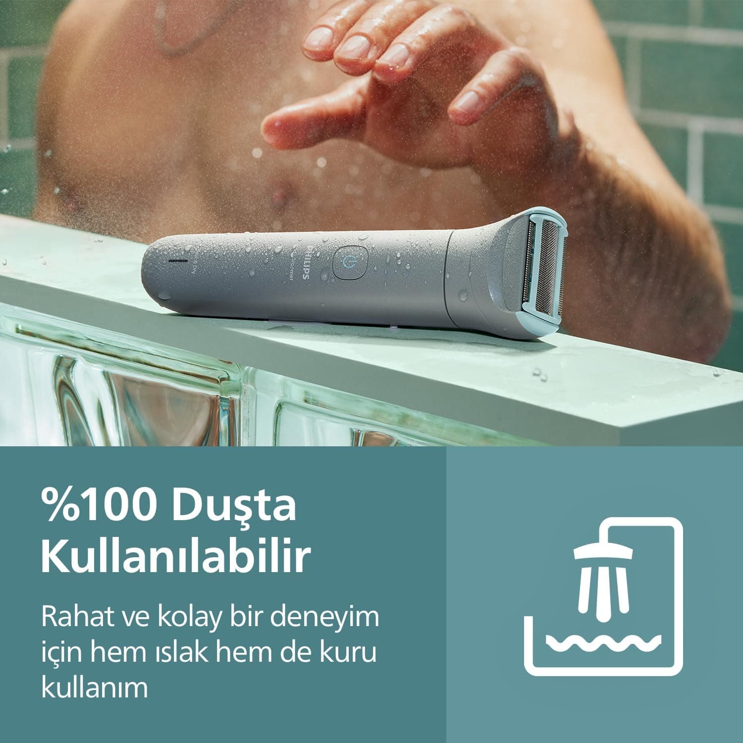 ماشین اصلاح بدن PHILIPS مناسب استفاده در حمام برای نواحی حساس مدل BG3480/15 ماشین اصلاح بدن PHILIPS مناسب استفاده در حمام برای نواحی حساس مدل BG3480/15
