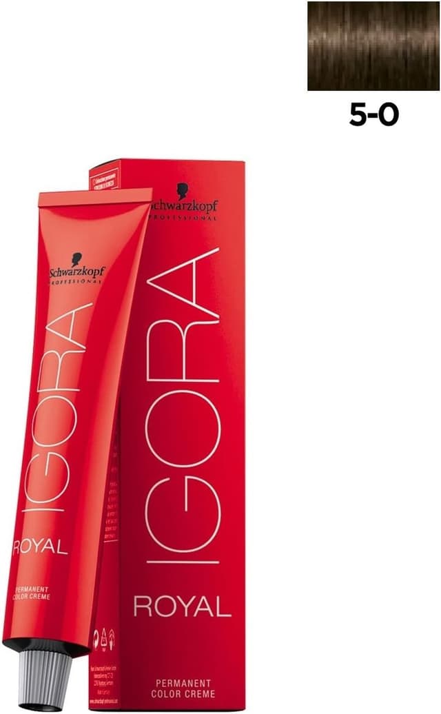 رنگ مو Schwarzkopf Igora Royal 60ml شماره 5.0 قهوهای روشن رنگ مو Schwarzkopf Igora Royal 60ml شماره 5.0 قهوهای روشن