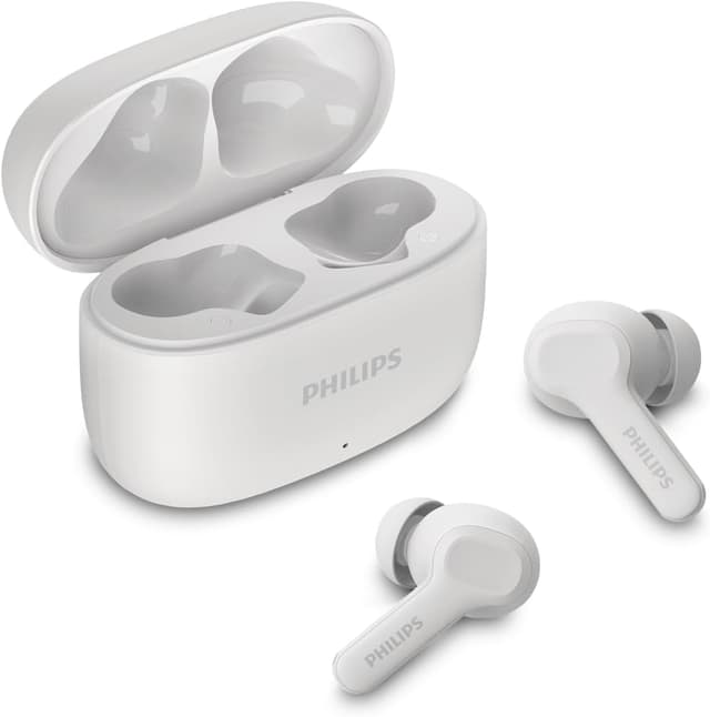 هدفون بیسیم TWS بلوتوثی PHILIPS با میکروفون، طراحی میلهای، IPX4، شارژدهی 24 ساعته سفید مدل TAT1109WT/00 هدفون بیسیم TWS بلوتوثی PHILIPS با میکروفون، طراحی میلهای، IPX4، شارژدهی 24 ساعته سفید مدل TAT1109WT/00