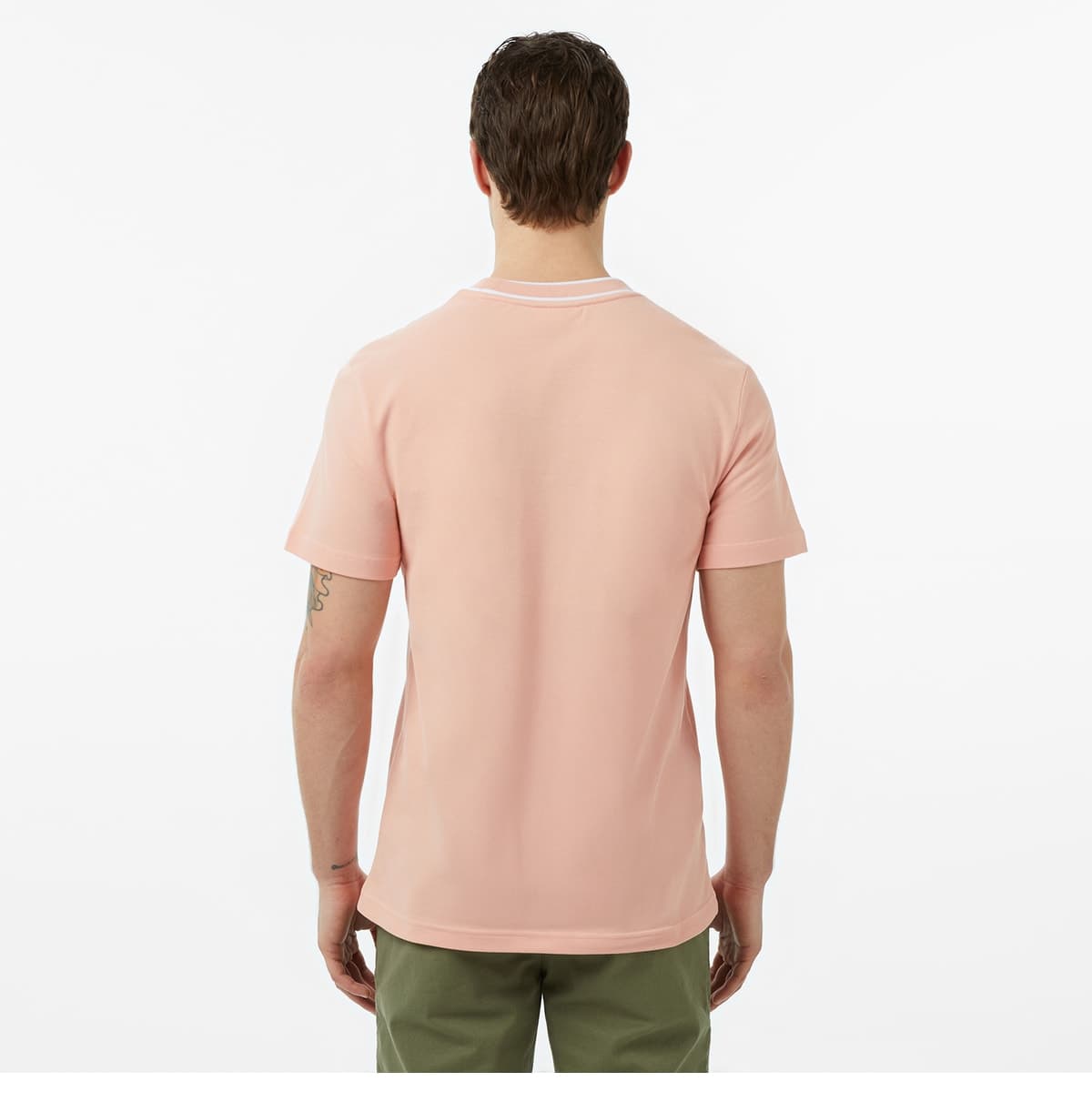 تیشرت مردانه Lacoste یقهگرد فیت معمولی صورتی تیشرت مردانه Lacoste یقهگرد فیت معمولی صورتی