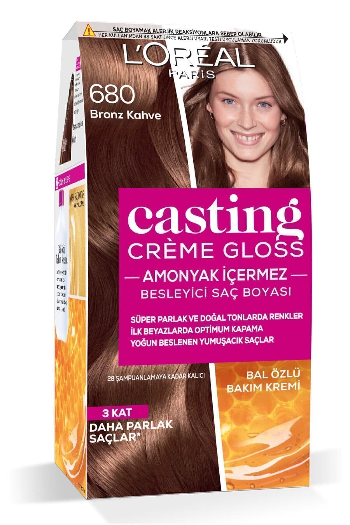 رنگ مو زنانه L'Oreal Paris Casting Crème Gloss قهوهای برنزی مدل 680 رنگ مو زنانه L'Oreal Paris Casting Crème Gloss قهوهای برنزی مدل 680