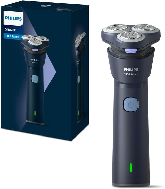 ماشین اصلاح صورت خشک و مرطوب PHILIPS سری 1000 با سری چرخان ۳ جهته و تیغههای PowerCut مدل S1885/00 ماشین اصلاح صورت خشک و مرطوب PHILIPS سری 1000 با سری چرخان ۳ جهته و تیغههای PowerCut مدل S1885/00