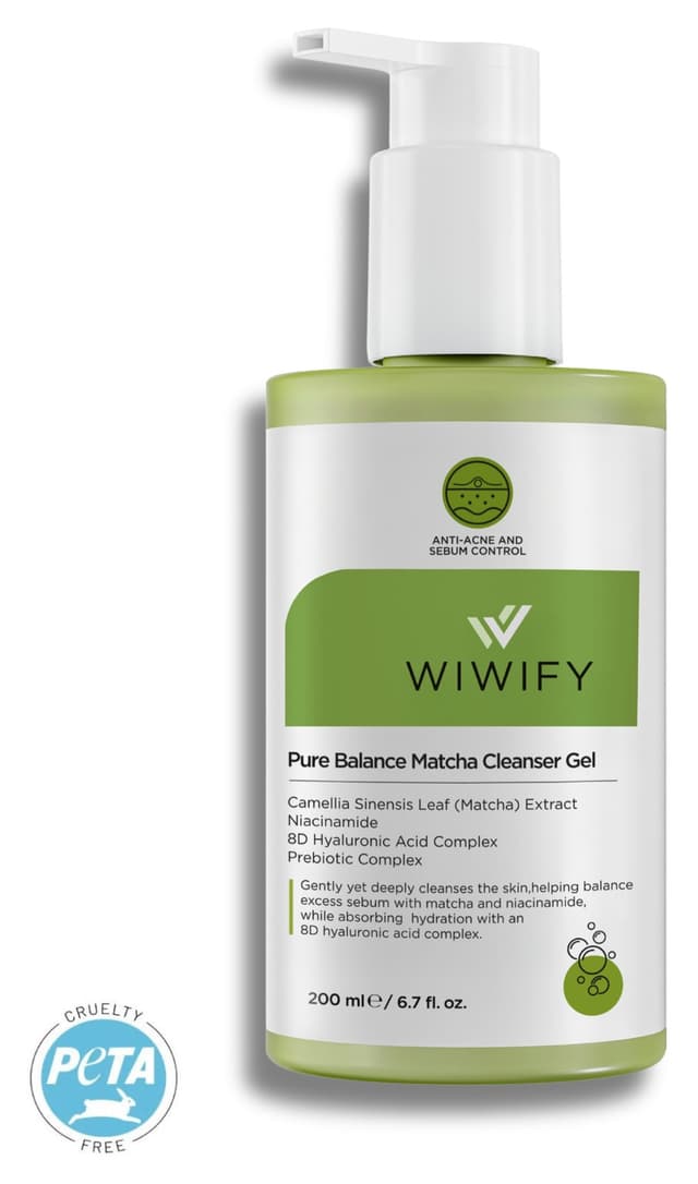 ژل شستوشوی صورت WIWIFY Pure Balance ضد آکنه و چربی، تنظیمکننده سبوم و مرطوبکننده ژل شستوشوی صورت WIWIFY Pure Balance ضد آکنه و چربی، تنظیمکننده سبوم و مرطوبکننده