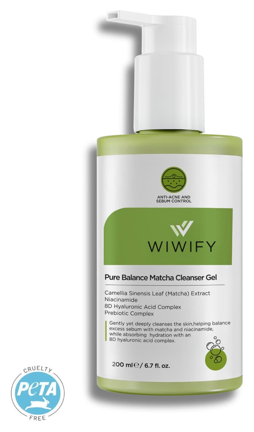 ژل شستوشوی صورت WIWIFY Pure Balance ضد آکنه و چربی، تنظیمکننده سبوم و مرطوبکننده ژل شستوشوی صورت WIWIFY Pure Balance ضد آکنه و چربی، تنظیمکننده سبوم و مرطوبکننده