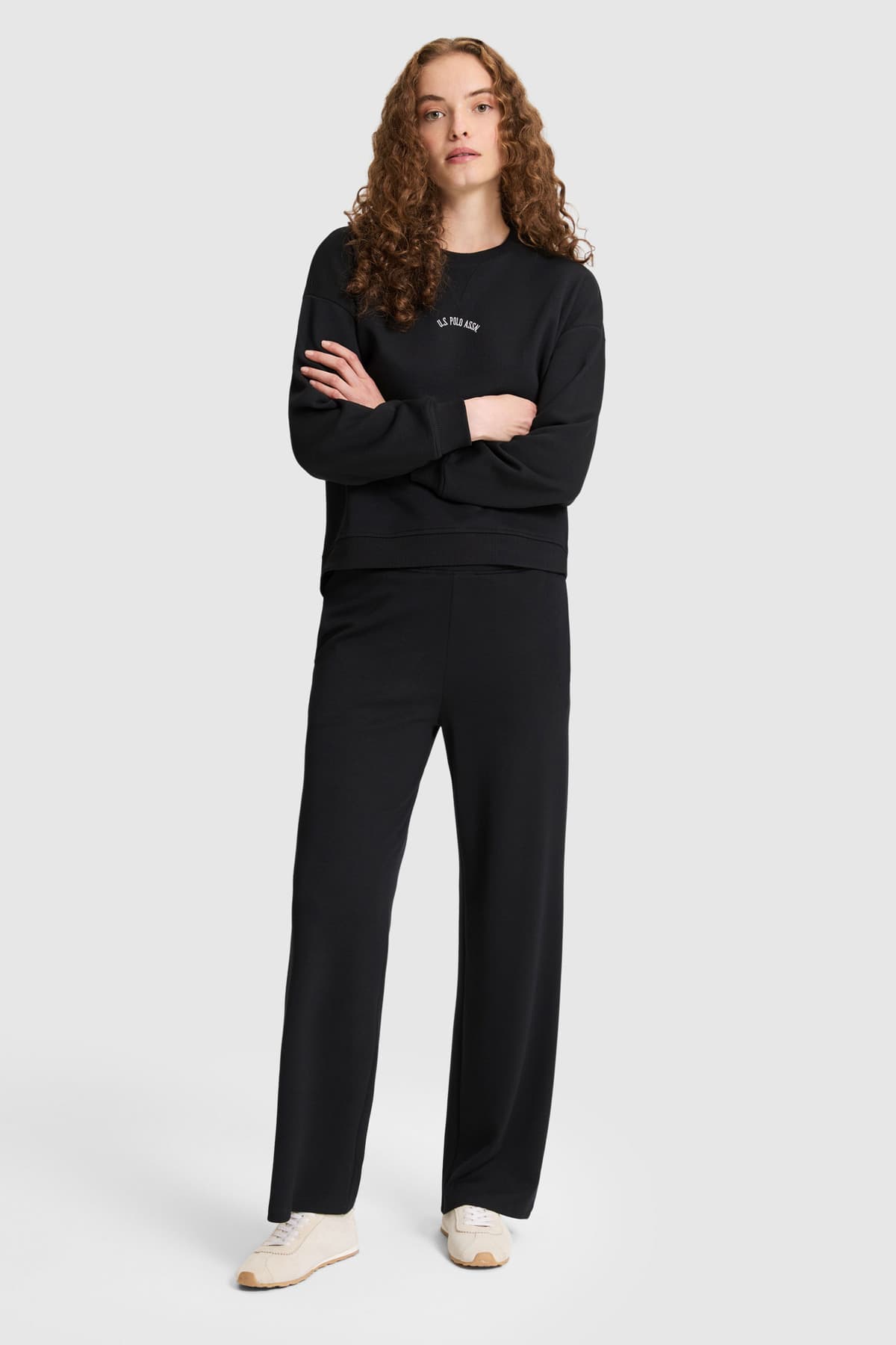 سویشرت زنانه U.S. Polo Assn. مشکی مدل 50328959-VR046 سویشرت زنانه U.S. Polo Assn. مشکی مدل 50328959-VR046