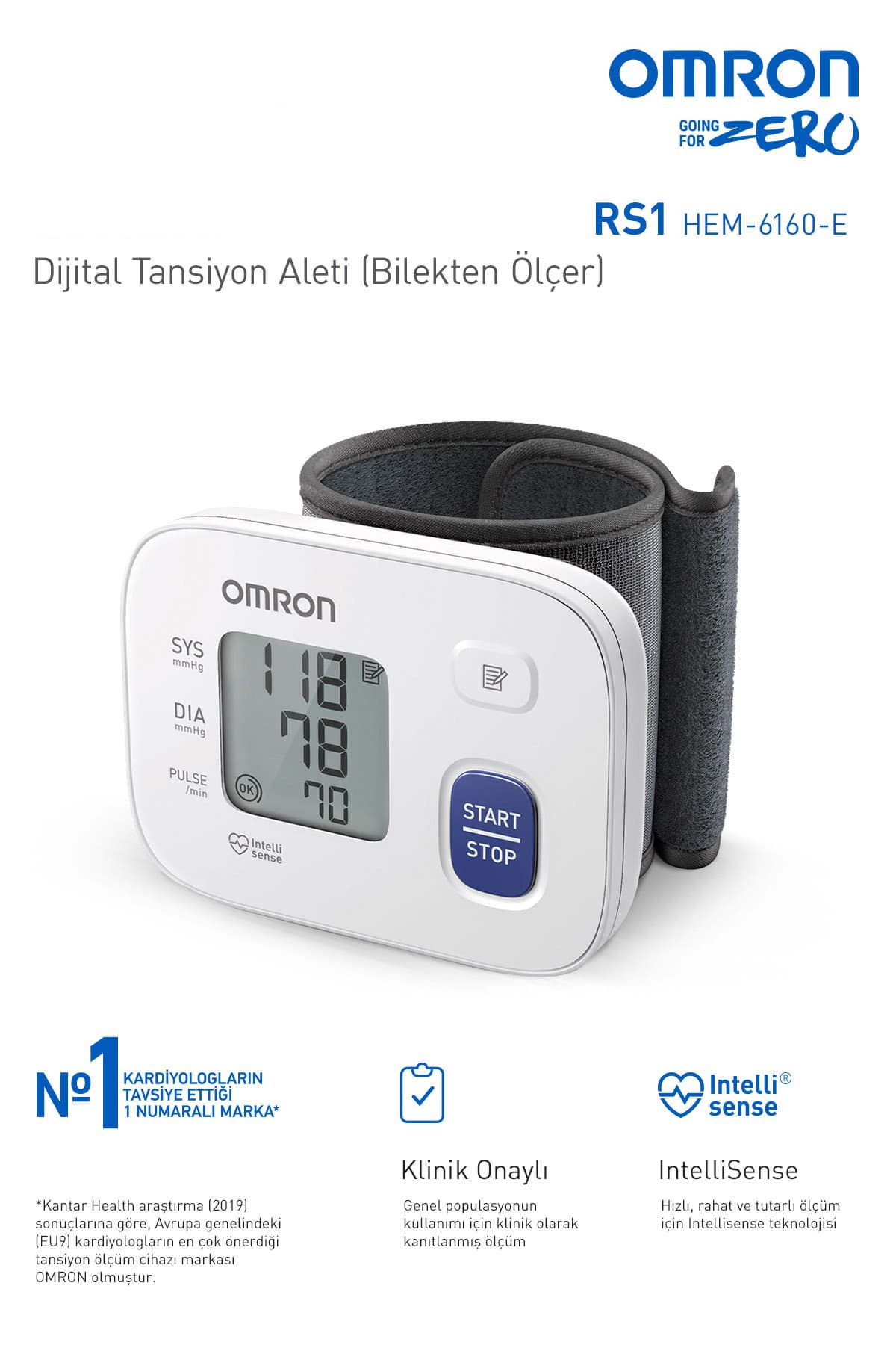 دستگاه فشارسنج مچی دیجیتال Omron با تکنولوژی Intellisense مدل RS1 دستگاه فشارسنج مچی دیجیتال Omron با تکنولوژی Intellisense مدل RS1