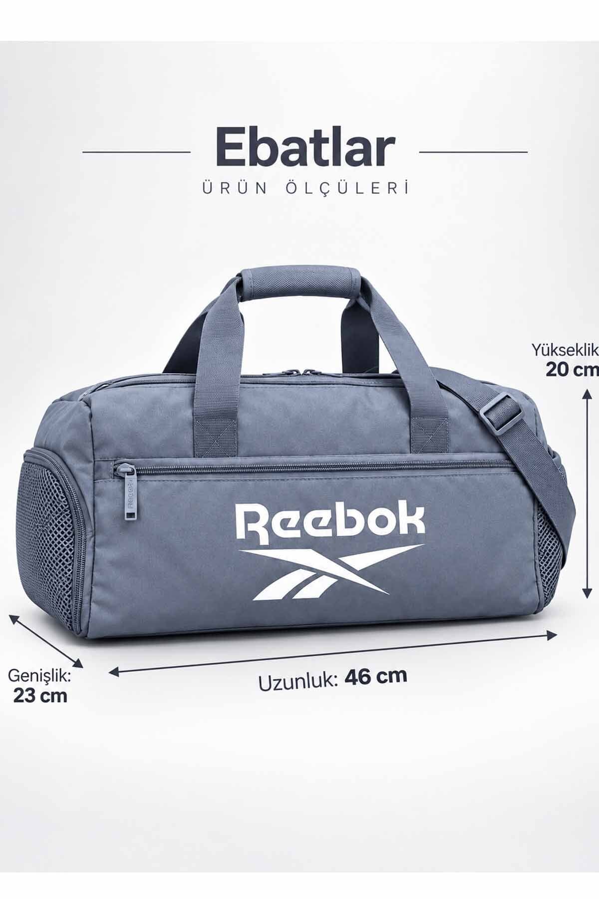 ساک ورزشی یونیسکس Reebok خاکستری با بخش کفش 46x23x20 cm ساک ورزشی یونیسکس Reebok خاکستری با بخش کفش 46x23x20 cm