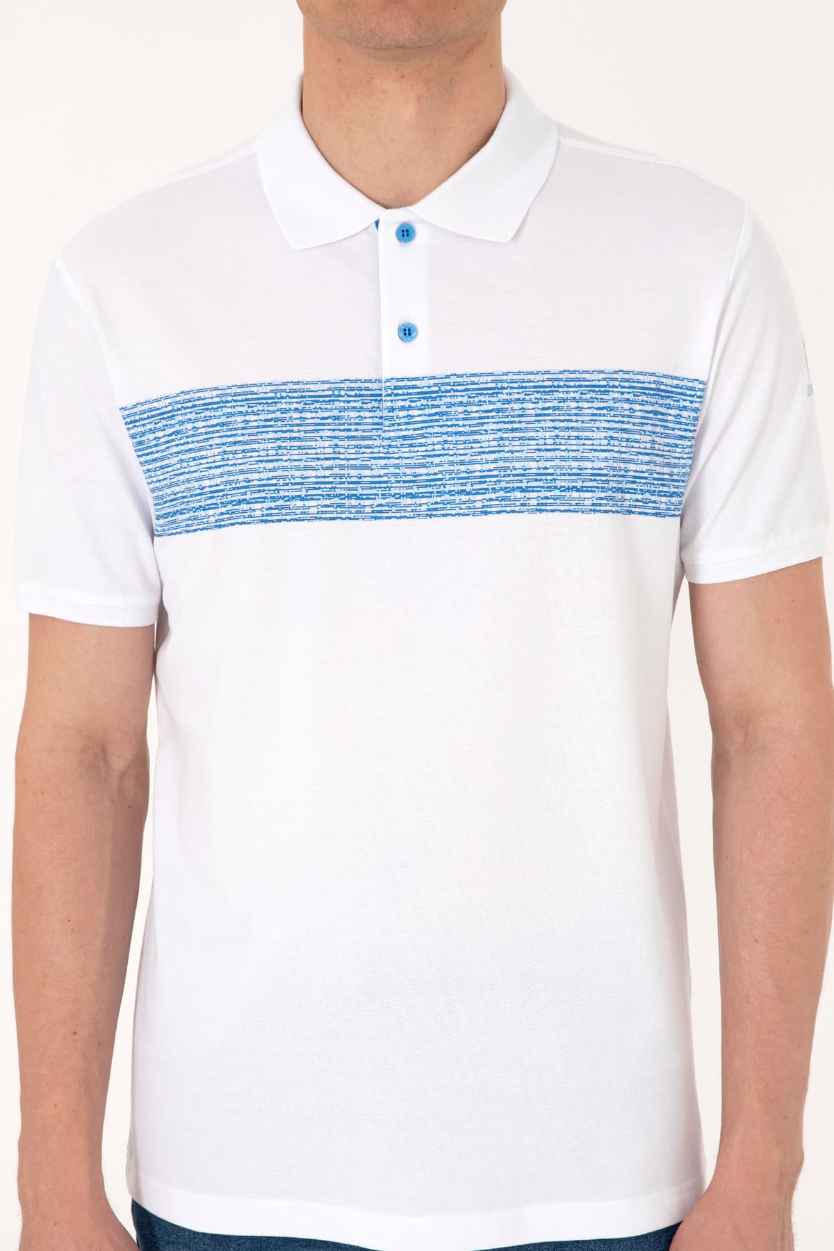 تیشرت مردانه U.S. Polo Assn. یقه پولو فیت معمولی سفید مدل 50306812-VR036 تیشرت مردانه U.S. Polo Assn. یقه پولو فیت معمولی سفید مدل 50306812-VR036