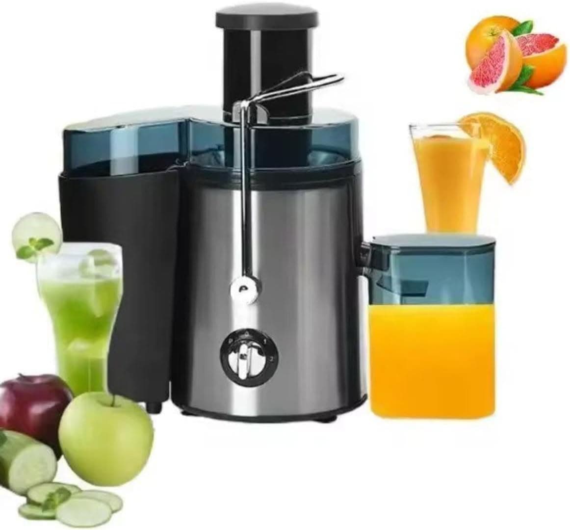 آبمیوهگیری برقی JH-3028 استیل و مشکی آبمیوهگیری برقی JH-3028 استیل و مشکی