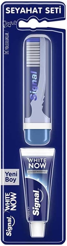 ست مسافرتی خمیردندان 14 ml و مسواک Signal White Now ست مسافرتی خمیردندان 14 ml و مسواک Signal White Now