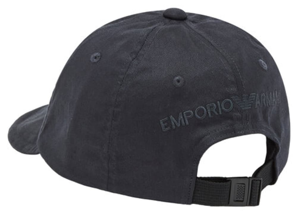 کلاه اسپورت مردانه Emporio Armani نخی لوگوی عقاب گلدوزیشده بند تنظیمشونده سرمهای کلاه اسپورت مردانه Emporio Armani نخی لوگوی عقاب گلدوزیشده بند تنظیمشونده سرمهای