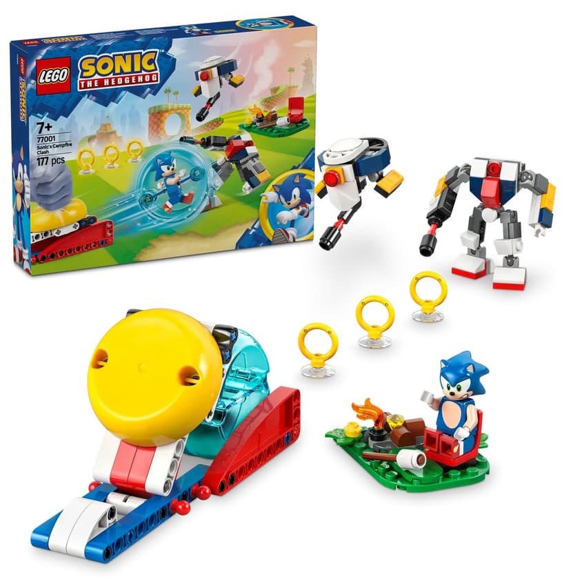 لگو 77001 برای کودکان ۷ سال به بالا Sonic the Hedgehog نبرد کنار آتش، 177 قطعه لگو 77001 برای کودکان ۷ سال به بالا Sonic the Hedgehog نبرد کنار آتش، 177 قطعه
