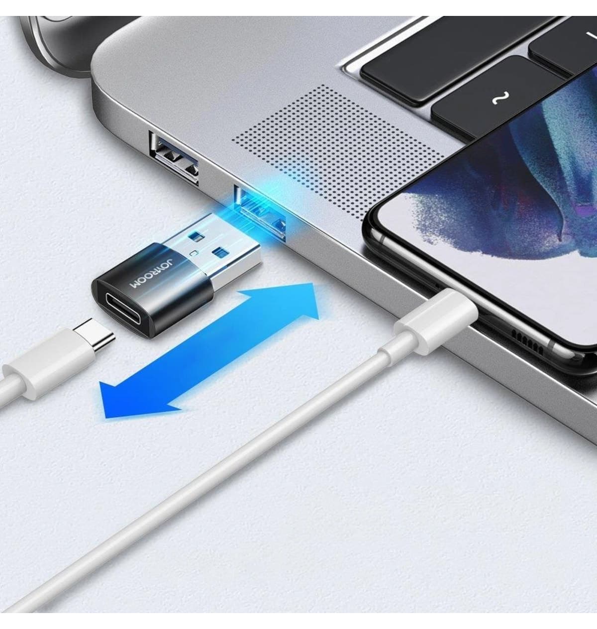 آداپتور Joyroom USB به Type-C مشکی مدل S-H152 آداپتور Joyroom USB به Type-C مشکی مدل S-H152