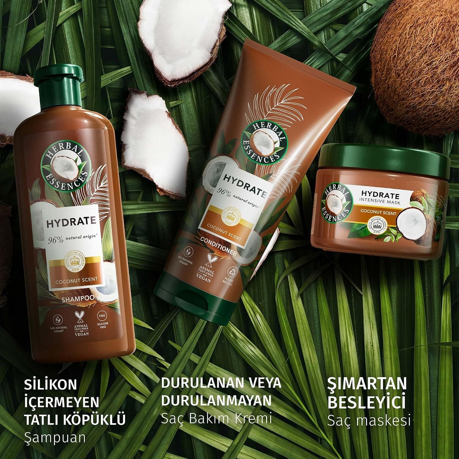 شامپو Herbal Essences مرطوبکننده با رایحه نارگیل 350ml شامپو Herbal Essences مرطوبکننده با رایحه نارگیل 350ml