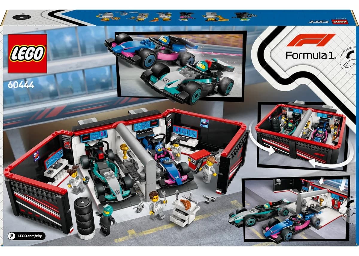 لگو City F1 گاراژ Mercedes-AMG و Alpine مدل 60444 678P لگو City F1 گاراژ Mercedes-AMG و Alpine مدل 60444 678P