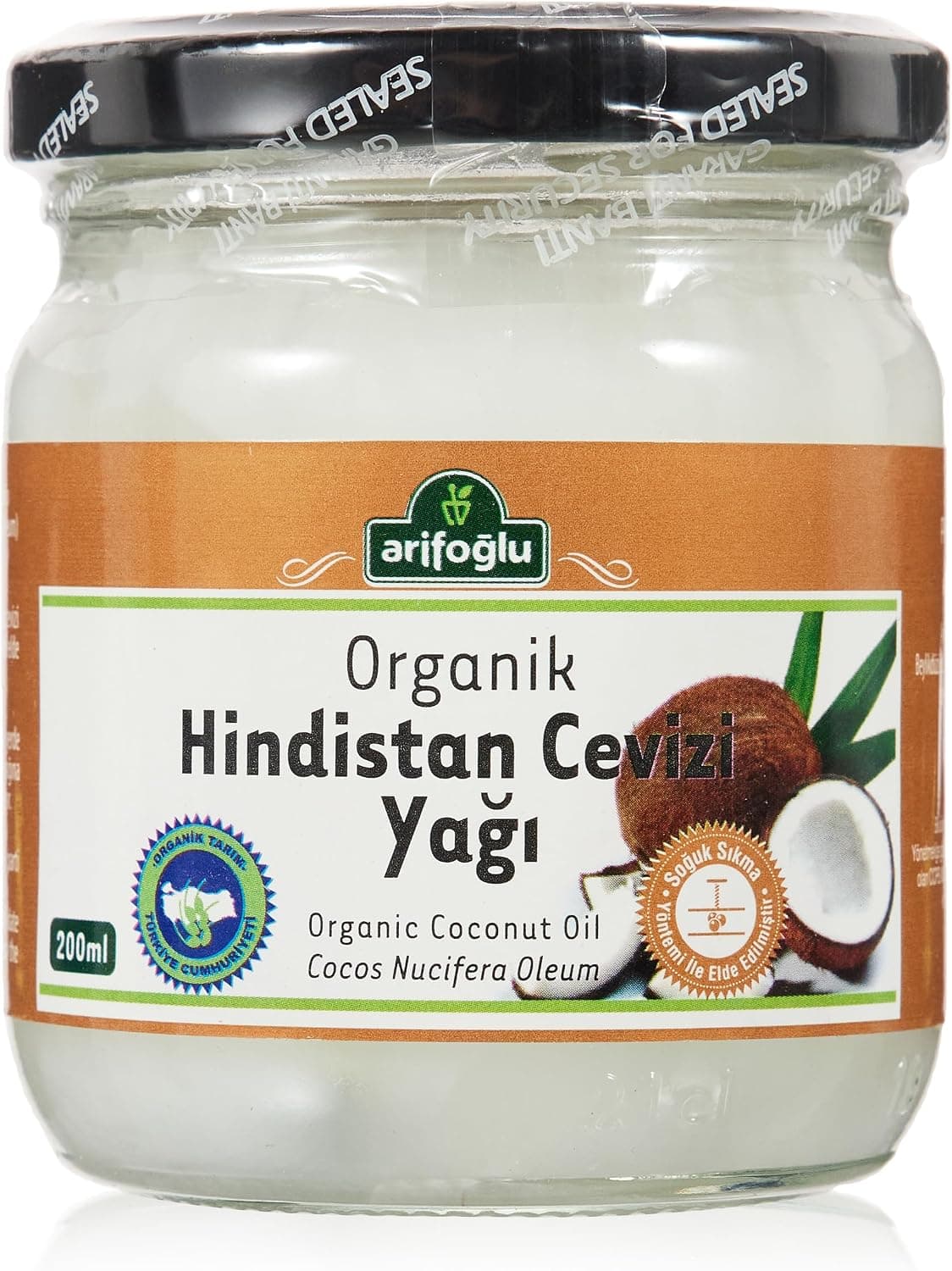 روغن نارگیل ارگانیک Arifoğlu 200 ml روغن نارگیل ارگانیک Arifoğlu 200 ml