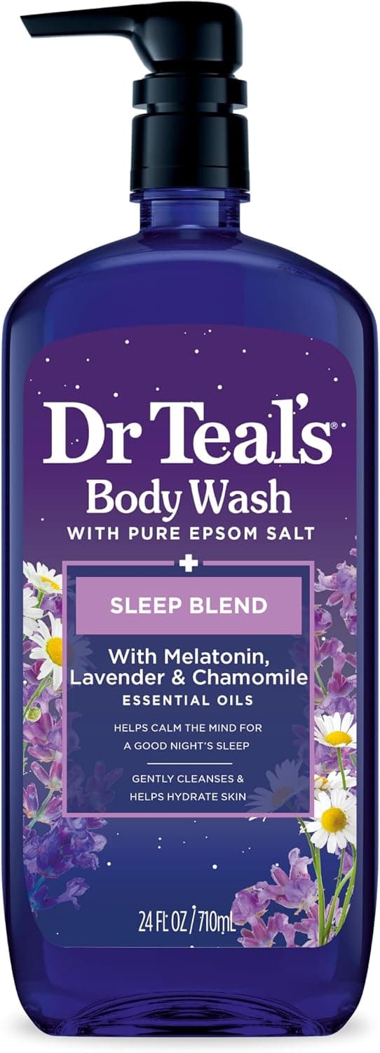شوینده بدن Dr Teal's حاوی نمک اپسوم و ملاتونین مدل Sleep Blend 710ml شوینده بدن Dr Teal's حاوی نمک اپسوم و ملاتونین مدل Sleep Blend 710ml