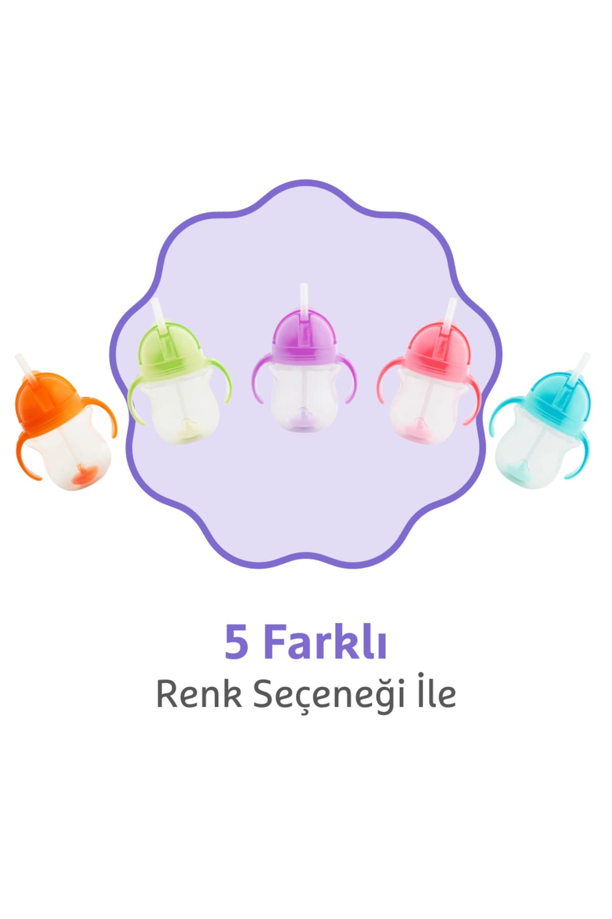 لیوان آموزشی کودک Munchkin نیدار با درِ قفلشونده، 6 ماهه 207ml بنفش لیوان آموزشی کودک Munchkin نیدار با درِ قفلشونده، 6 ماهه 207ml بنفش
