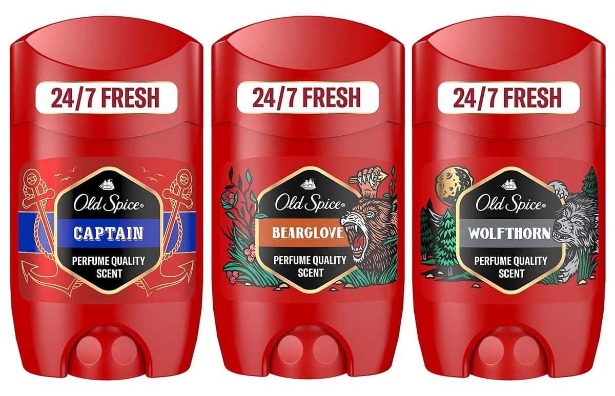 ست دئودورانت استیک مردانه Old Spice Captain 50ml، Wolfthorn 50ml و Bearglove 50ml ست دئودورانت استیک مردانه Old Spice Captain 50ml، Wolfthorn 50ml و Bearglove 50ml