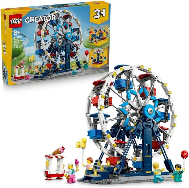لگو Creator 3in1 Iconic Ferris Wheel مدل 31389 لگو Creator 3in1 Iconic Ferris Wheel مدل 31389