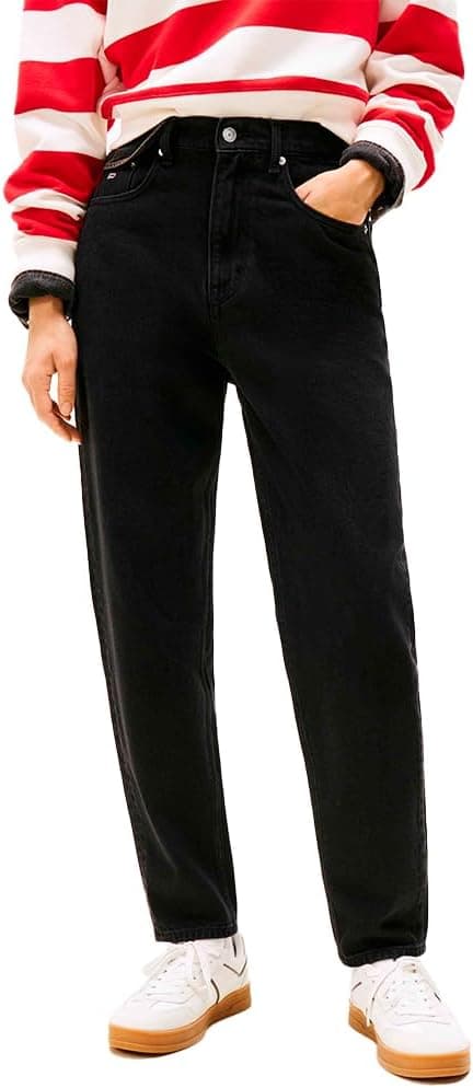 شلوار جین زنانه Tommy Jeans MOM JEAN UHR مدل AI4185 شلوار جین زنانه Tommy Jeans MOM JEAN UHR مدل AI4185