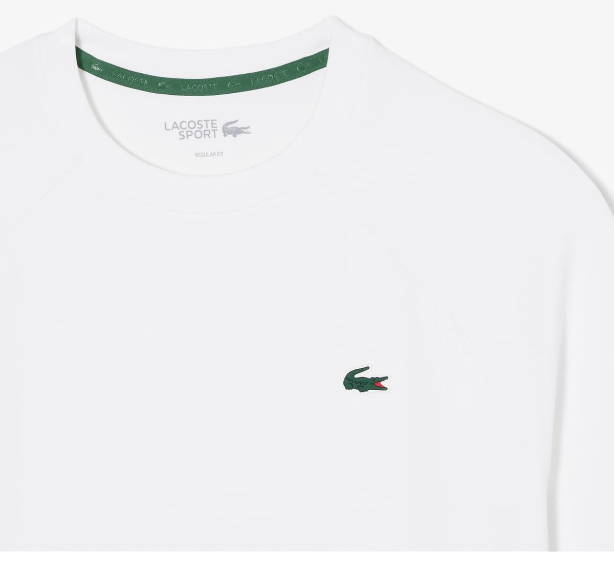 تیشرت مردانه Lacoste سفید یقه گرد فیت معمولی تیشرت مردانه Lacoste سفید یقه گرد فیت معمولی