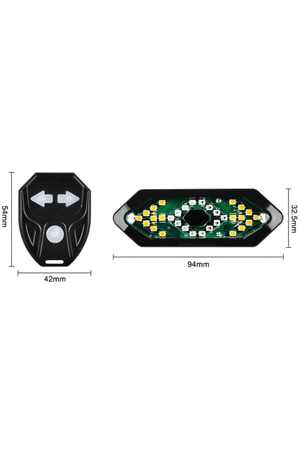 چراغ LED عقب دوچرخه و اسکوتر Pallero شارژی USB ضدآب با 5 حالت، راهنما و کنترل بیسیم چراغ LED عقب دوچرخه و اسکوتر Pallero شارژی USB ضدآب با 5 حالت، راهنما و کنترل بیسیم