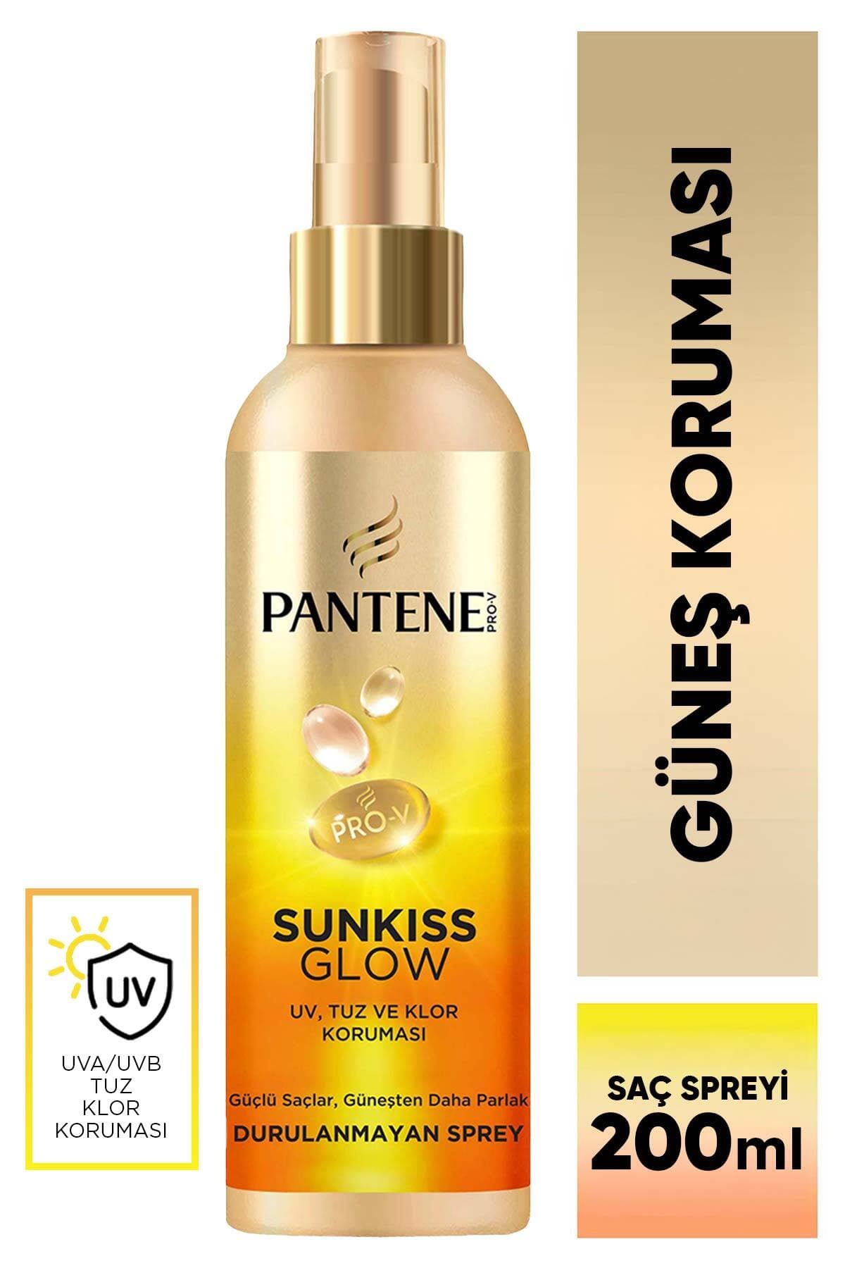 اسپری مو Pantene Pro-V Sunkiss Glow محافظ خورشید و کلر بدون آبکشی 200ML اسپری مو Pantene Pro-V Sunkiss Glow محافظ خورشید و کلر بدون آبکشی 200ML