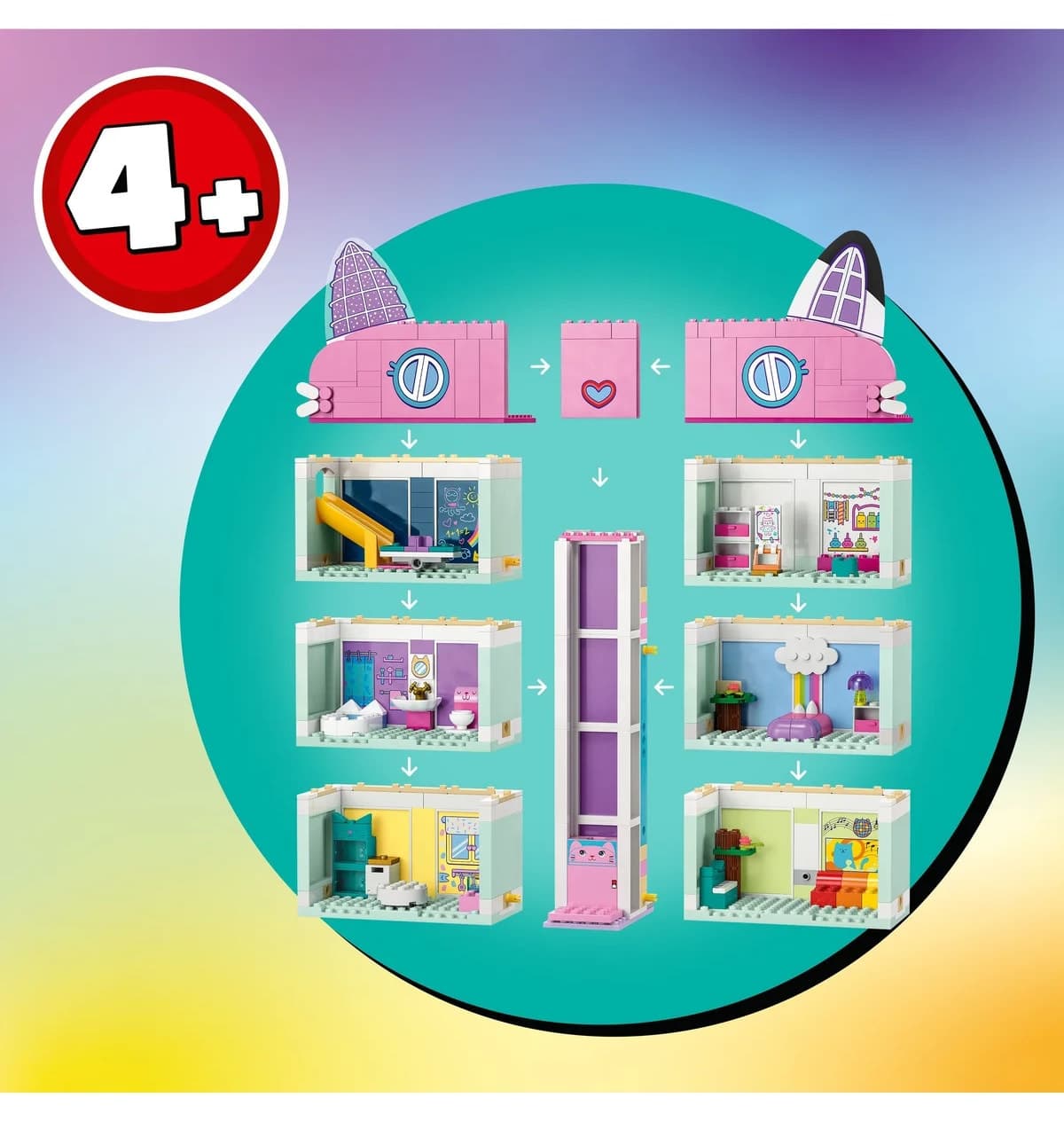 لگو Gabby's Dollhouse مدل 10788 با 498 قطعه لگو Gabby's Dollhouse مدل 10788 با 498 قطعه